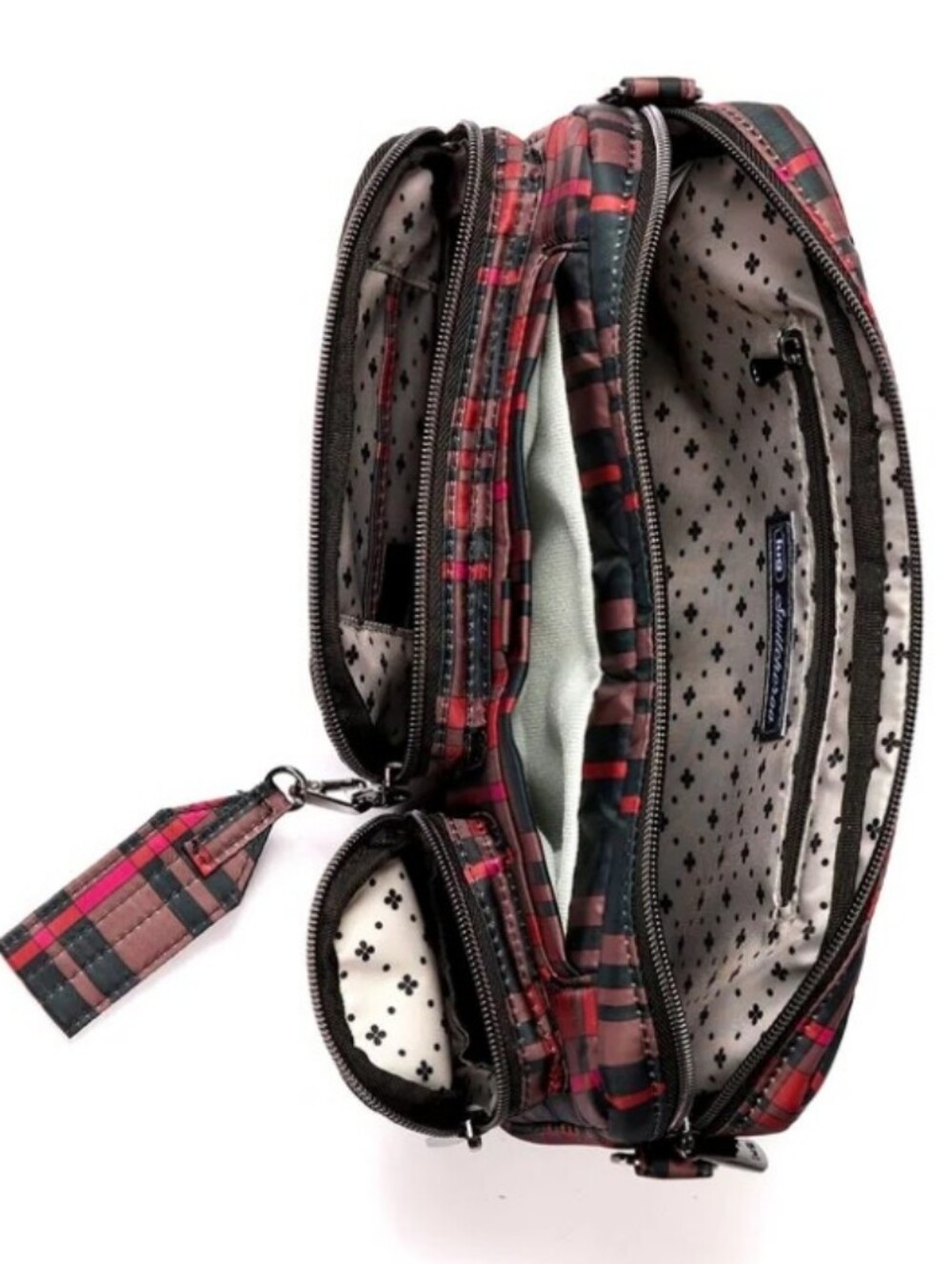 $75 Retail NWT Lug Belt Bag, Sling, & Crossbody Bag In Berry Plaid (HTF!) - Picture 12 of 14